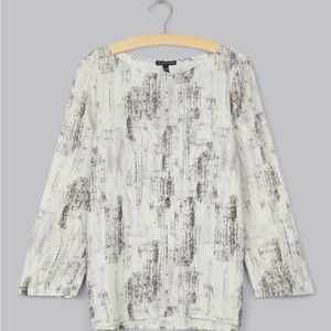 Eileen fisher Birch Bark Pritned Tencel Viscose Shirt